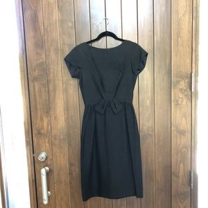 Black Raw Silk Vintage dress